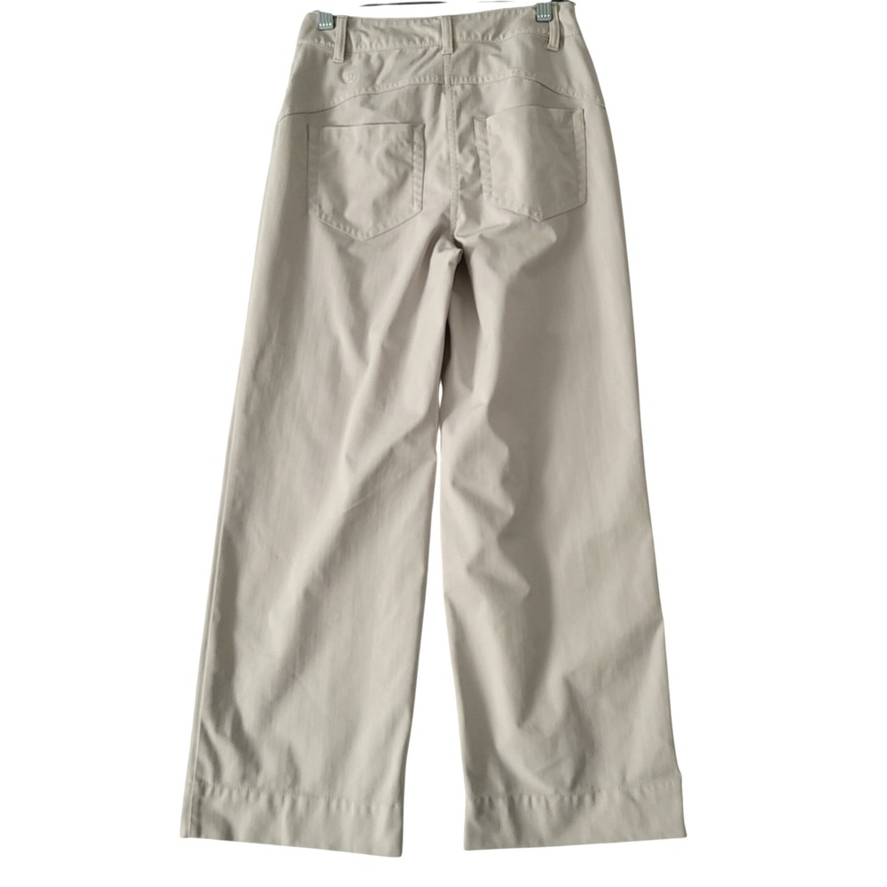 lululemon athletica Wide-Leg Cropped Pants in Light Cream - Picture 8 of 11